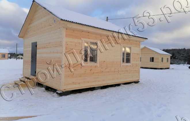 1 Каркасно щитовые дома 6Х6, 36 М², Ленинградская область, Вол